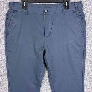 Jack Archer Jetsetter Pants Mens 35x30 Deep‎ Blue Chino Performance Golf Elastic